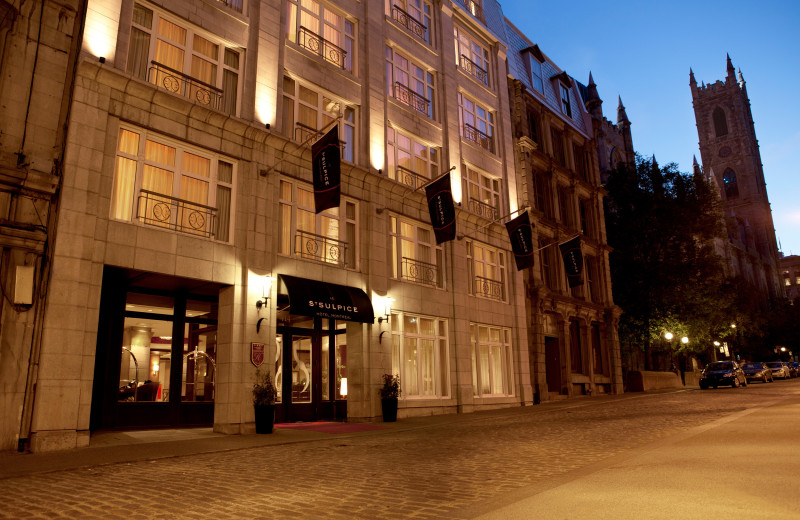 Exterior view of Le Saint-Sulpice Hotel- Montreal.