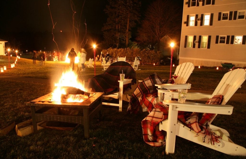 Bonfire at The Nonantum Resort.