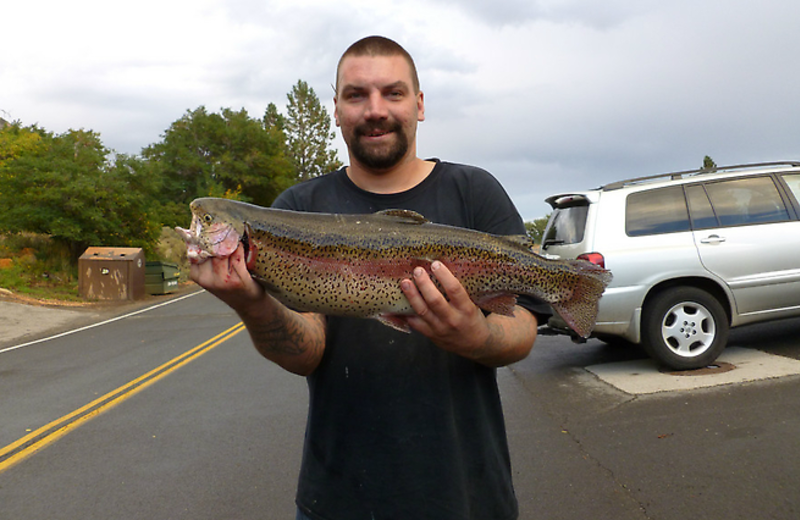 Fishing at Woodfords Inn.