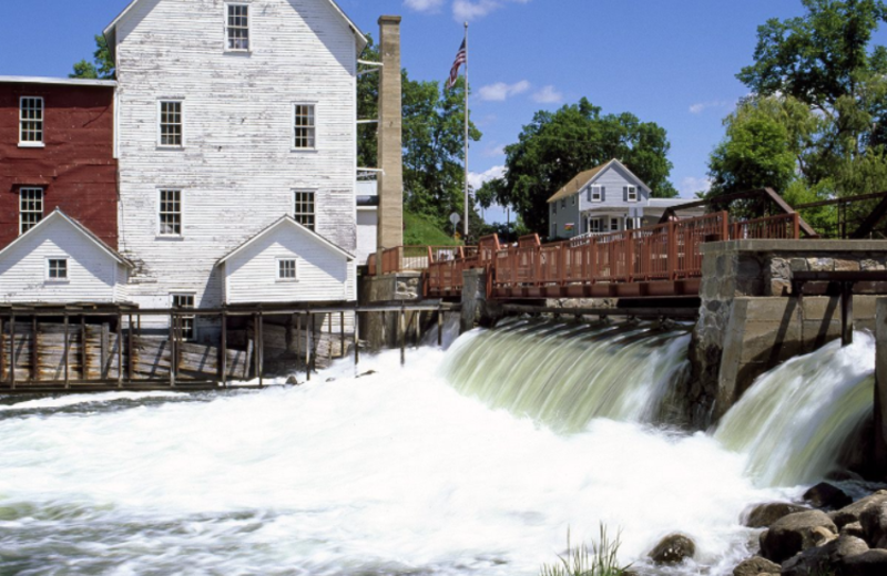 Dam at The Otter Lodge.