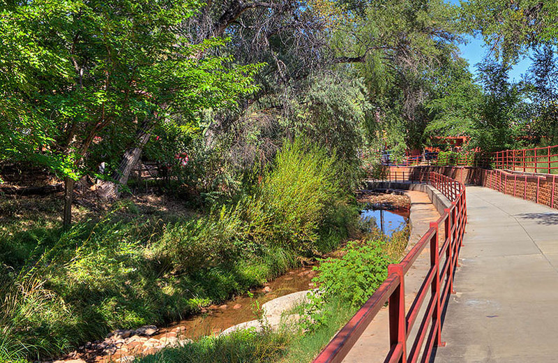 Bike path at Moab Rustic Inn.