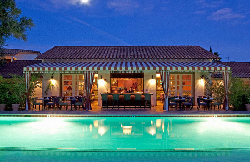 Outdoor pool at Colony Palms Hotel.