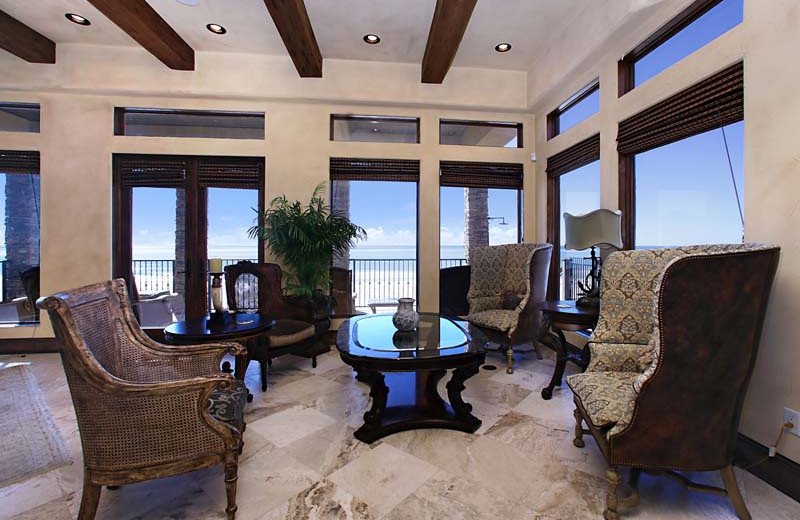 Rental living room at Southern Vacation Rentals.