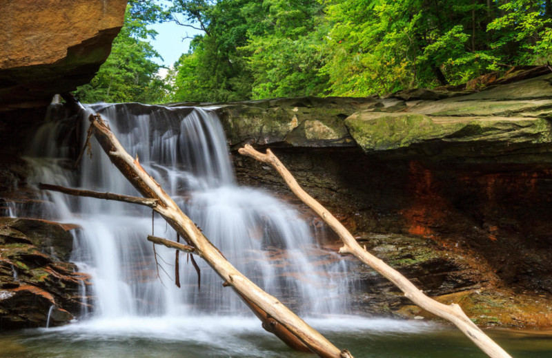 Waterfall near at Hampton Inn North Olmsted.