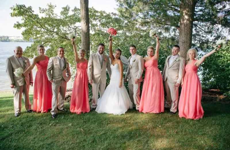 Wedding party at Mallard Point Resort.