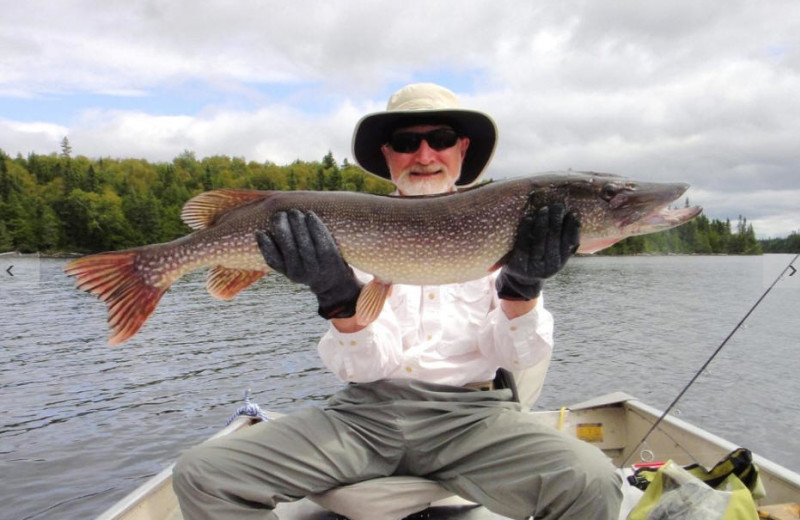 Fishing at Bay Wolf Camp.