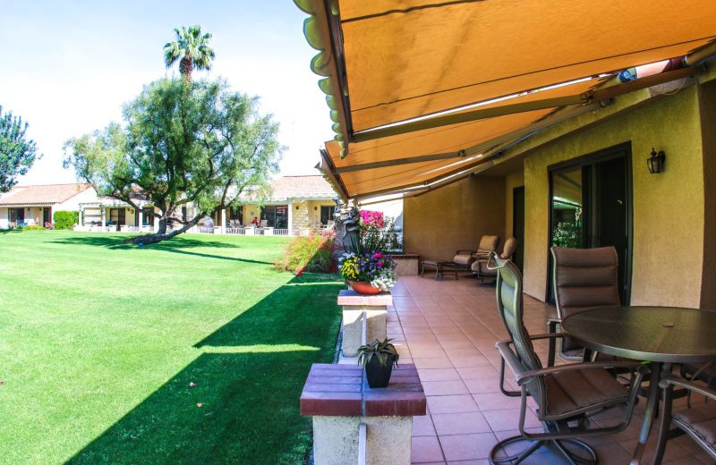 Rental patio at Country Club and Resort Rentals.