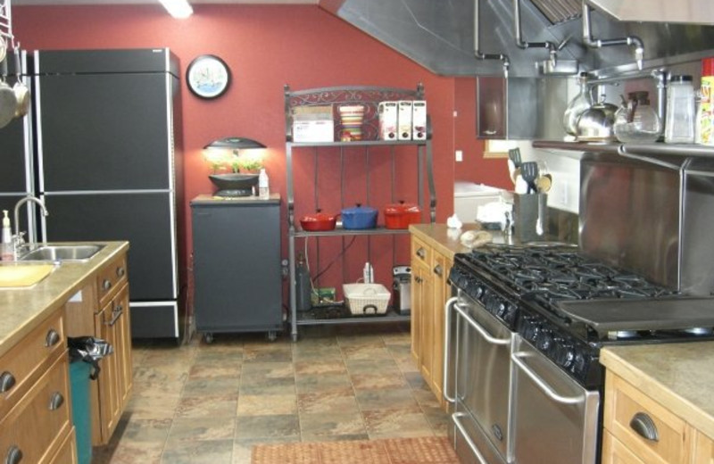 Kitchen at Northwoods Lodge.