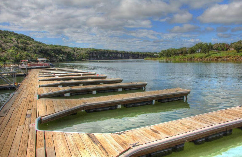 Docks at Thunderbird Resort.