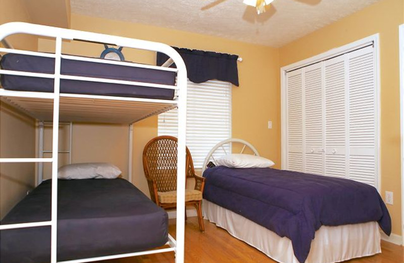 Rental bedroom at Anchorage Rentals, LLC.