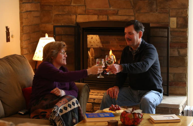 Couple at Trout Creek Condominiums.
