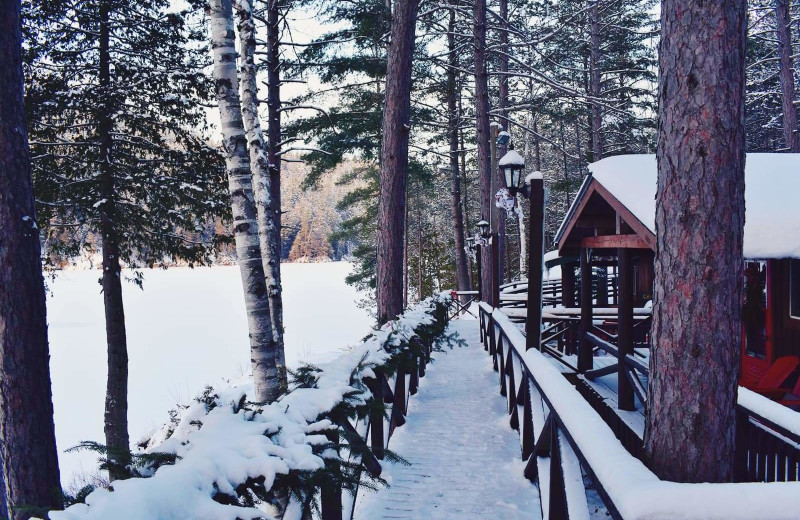 Winter at Mattawa River Resort.