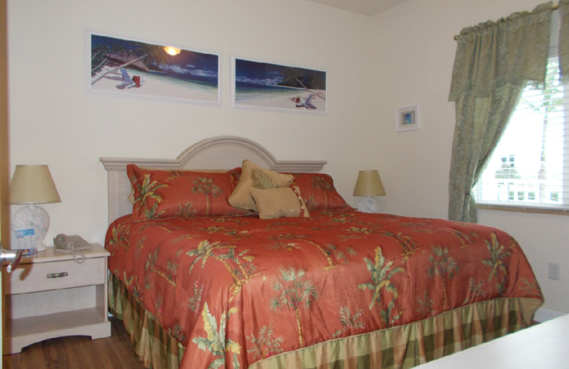Rental bedroom at Boca Ciega Resort.