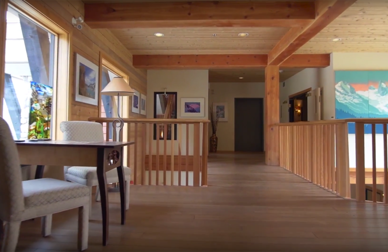 Interior at Bugaboos Lodge.