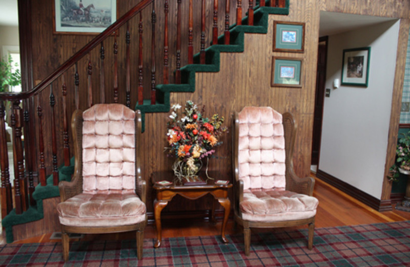 English Fox Hunt Cottage interior at The 1887 Hansen House Bed & Breakfast.