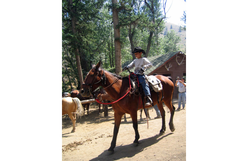 Horseback riding at Rimrock Dude Ranch.