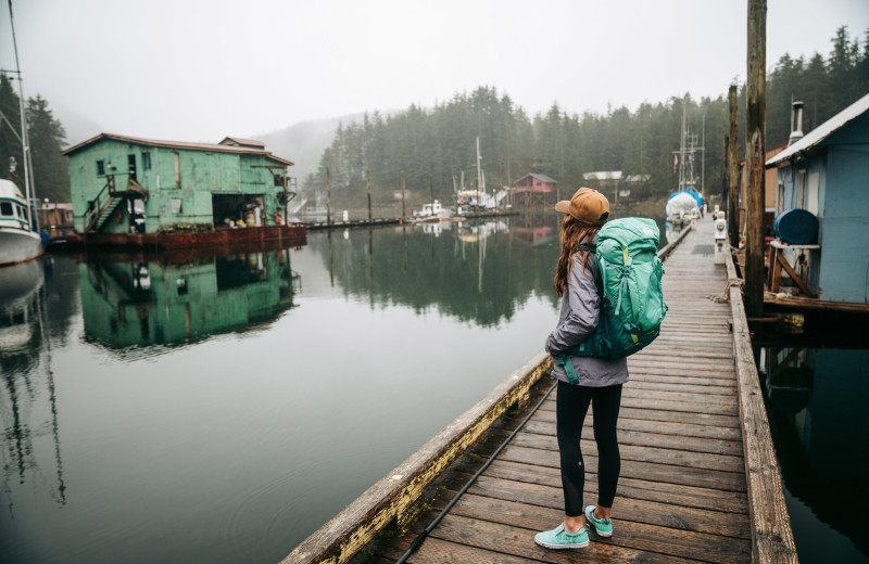 Dock at Elfin Cove Resort.