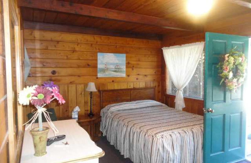 Guest room at Rollins Lakeside Inn.