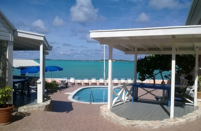 Outdoor pool at Club Peace and Plenty.