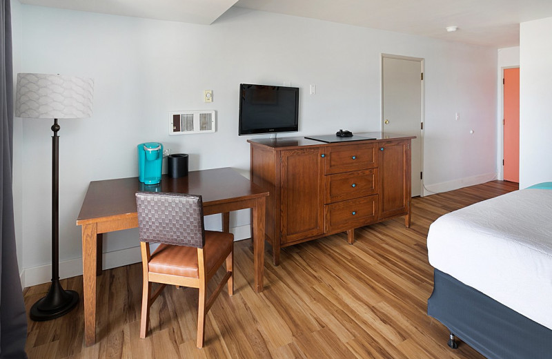 Guest room at Ocean Breeze Hotel.