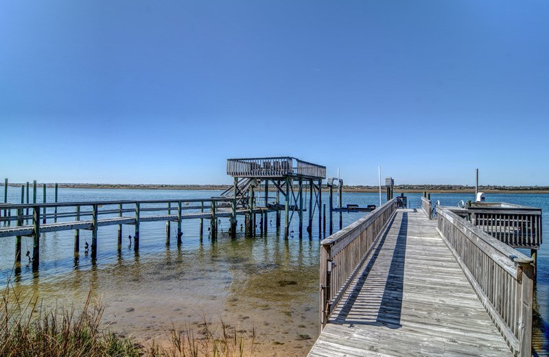 Rental dock at Topsail Realty.