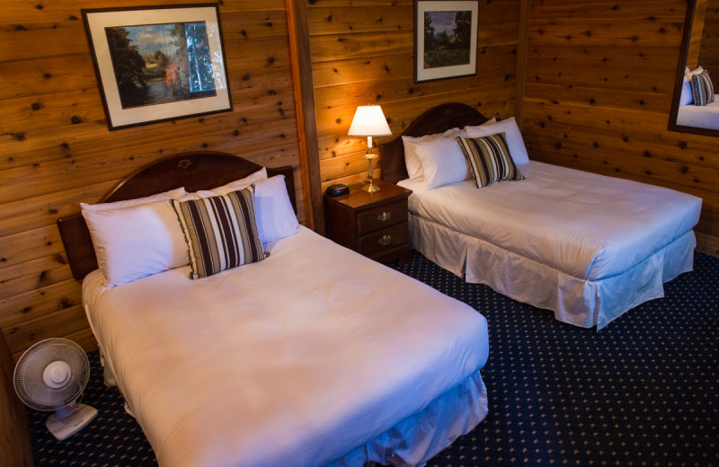 Two bed guest room at Great Alaska Adventure Lodge.