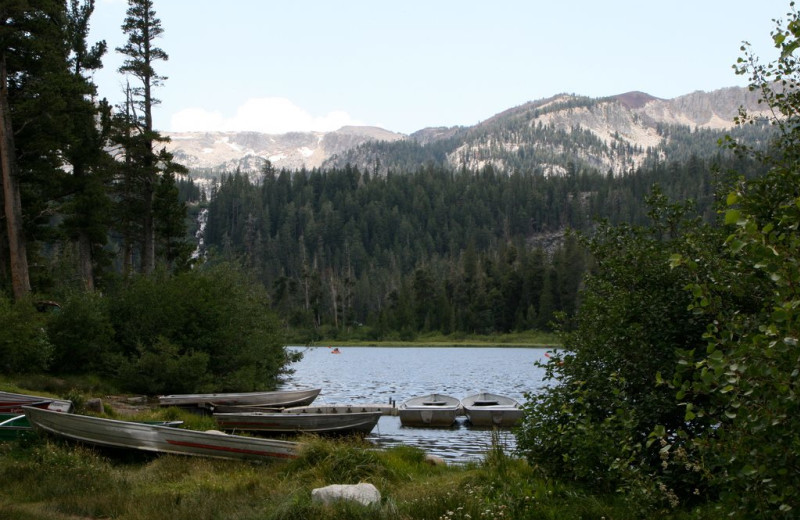 Mammoth Lake boats at Seasons 4 Condominium Rentals.