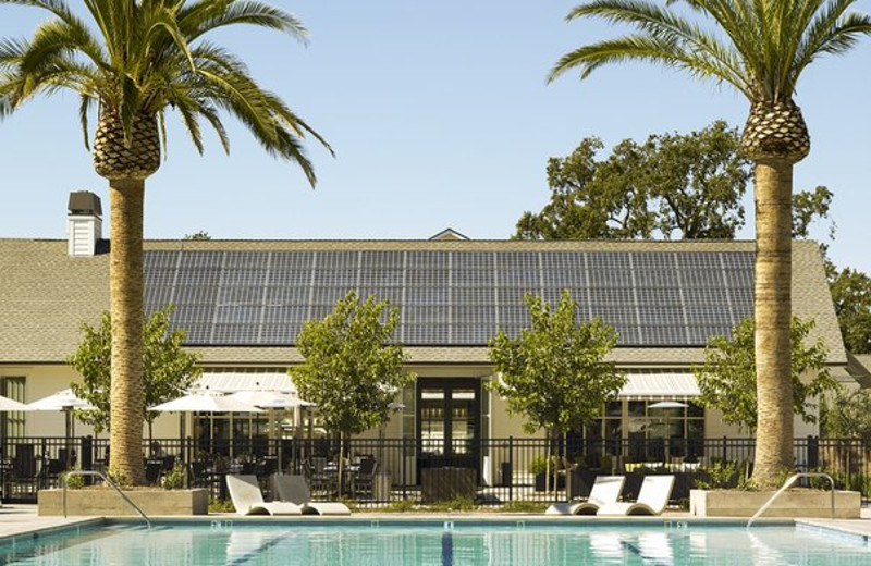 Outdoor pool at Solage Calistoga.