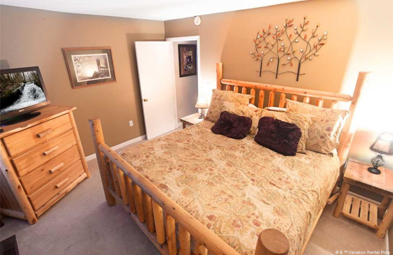 Rental bedroom at Vacation Rental Pros - Gatlinburg.