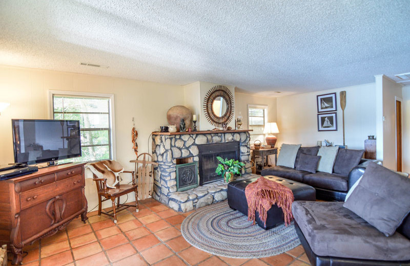 Rental living room at Little Bear Rentals.