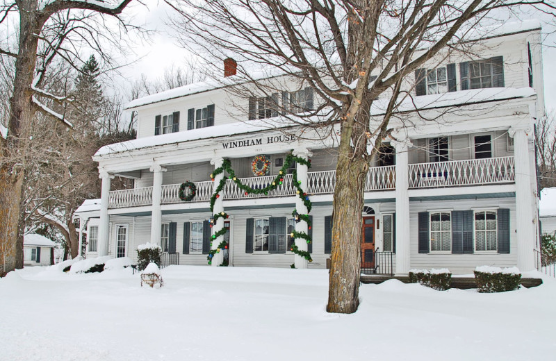 Exterior view of Christman's Windham House Resort.