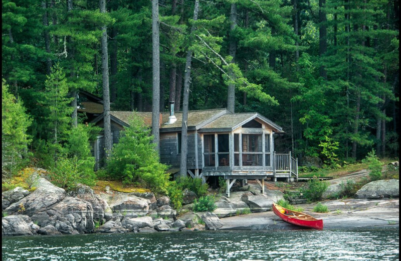 Cottage exterior at The Lodge at Pine Cove.