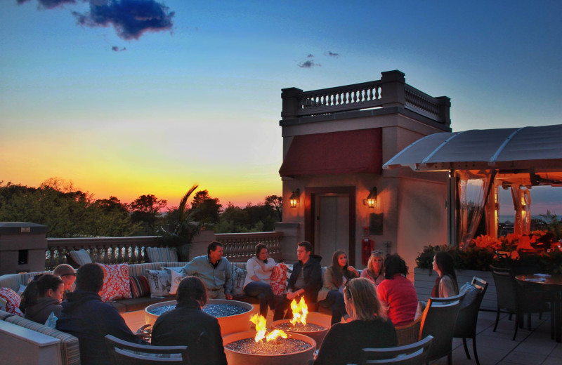 Fire pit at Ocean Edge Resort & Golf Club.