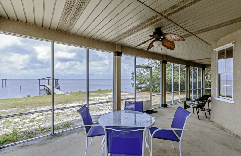 Rental patio at Harris Properties Management.