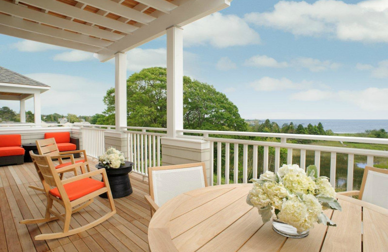 Guest balcony at Inn by the Sea.