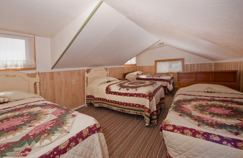 Cabin bedroom at Valhalla Resort & Vacation.
