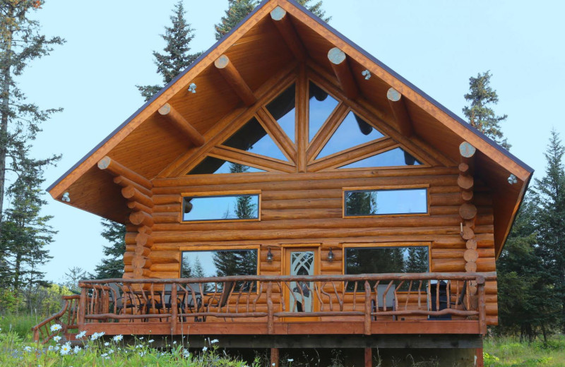 Cabin exterior at Bear Paw Adventure.