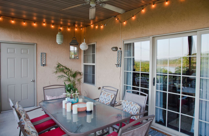 Guest balcony at Rockwood Resort.