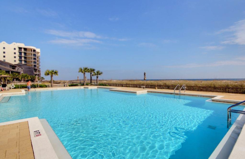 Outdoor pool at Needle Rush Point.