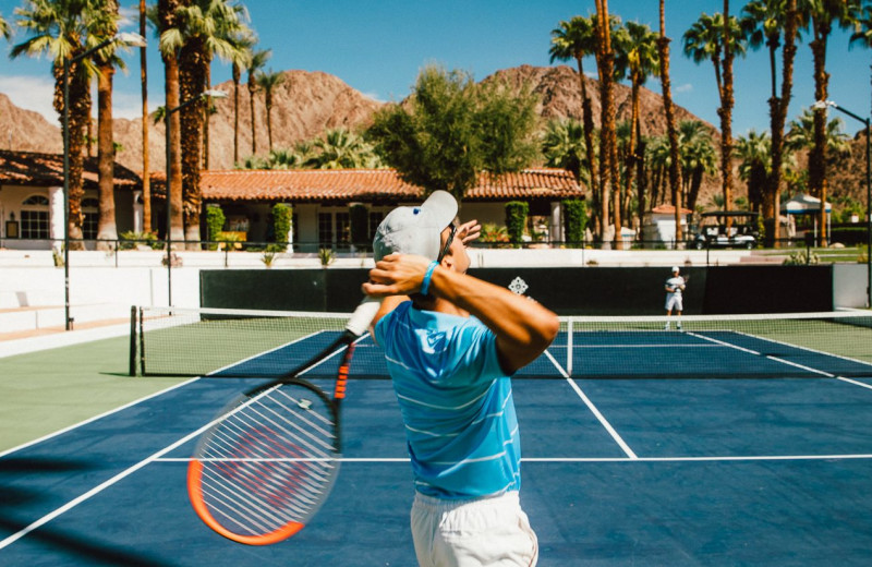 Tennis court at La Quinta Resort & Club.