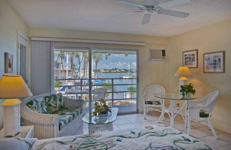 Guest room at Cove Inn on Naples Bay.