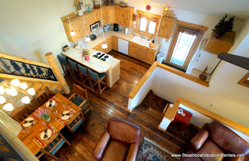 Rental interior at Steamboat Vacation Rentals.