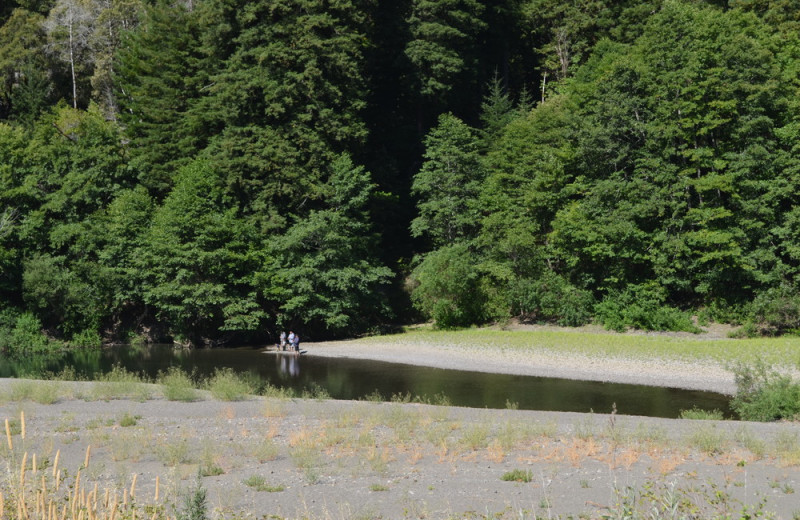 Fishing at Giant Redwoods RV Park & Camp.