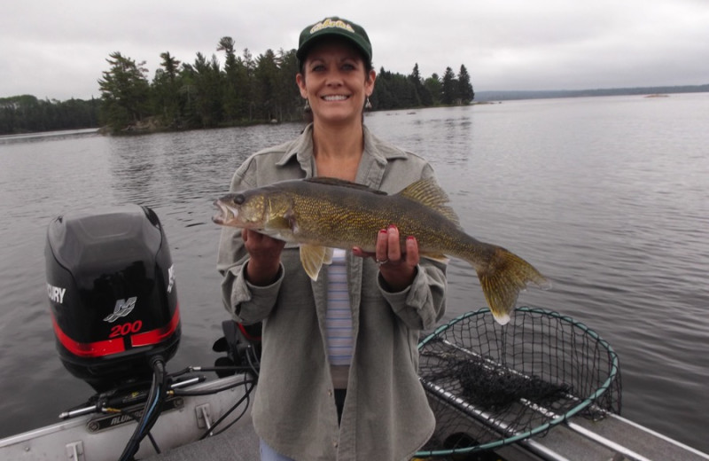 Fishing at Rough Rock Lodge.