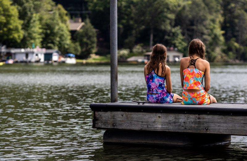 Dock at Rumbling Bald on Lake Lure.