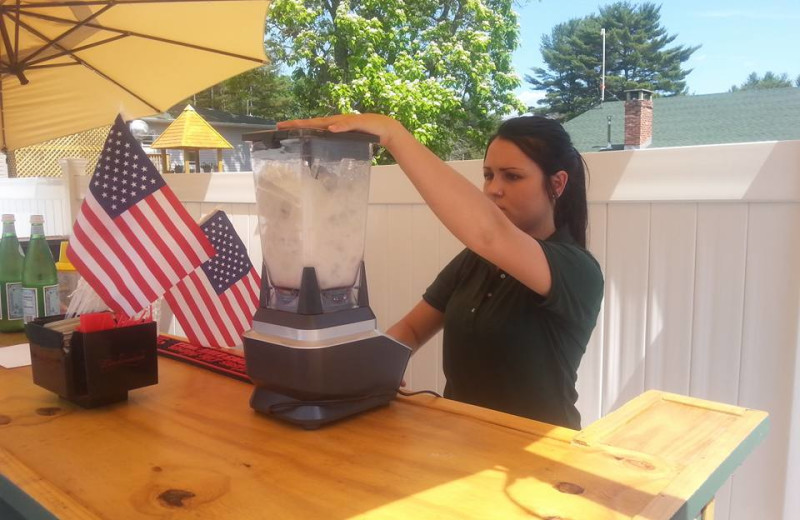 Mixing drinks at Catskill Mountains Resort.