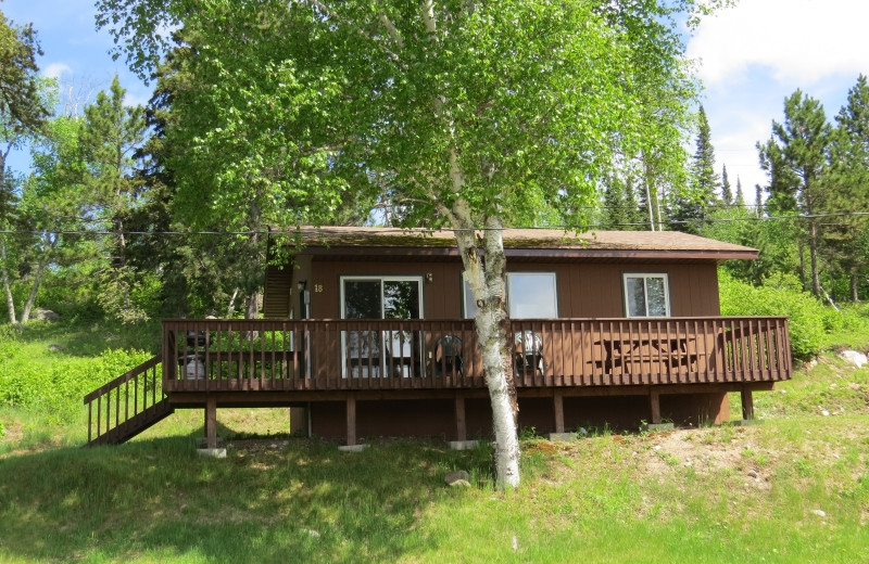 Cabin exterior at Clark's Resorts & Outposts.