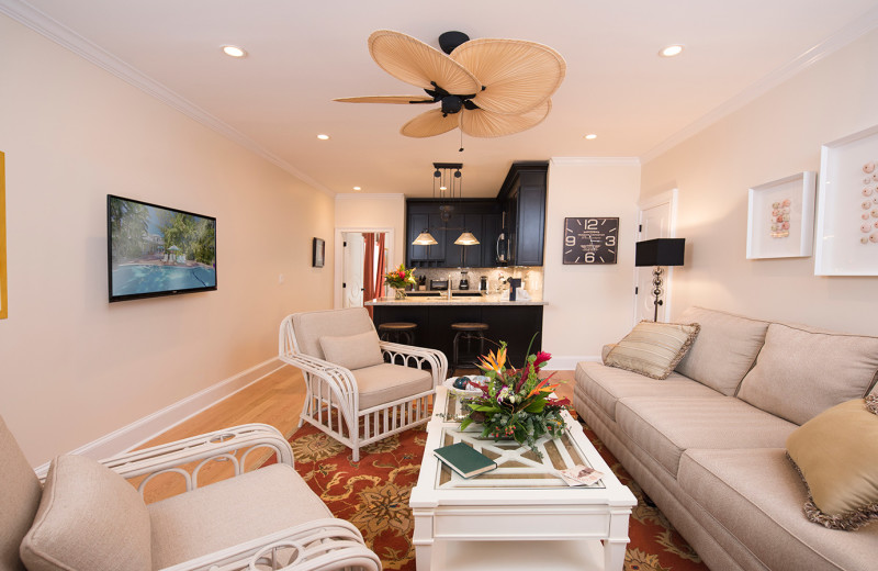 Living Area at The Gardens Hotel