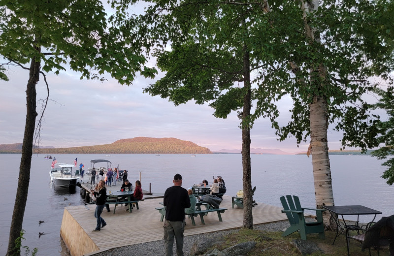 Lake view at The Birches Resort.