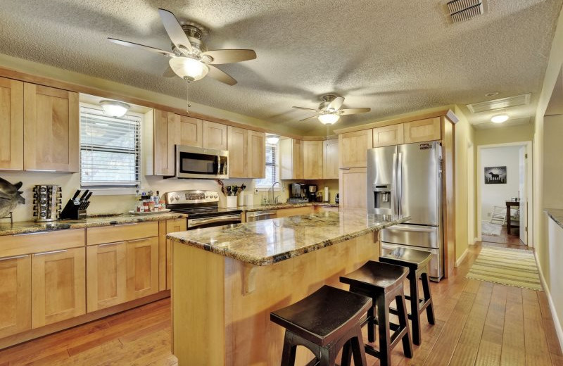 Kitchen at Shady Grove Vacation Home on Lake LBJ.